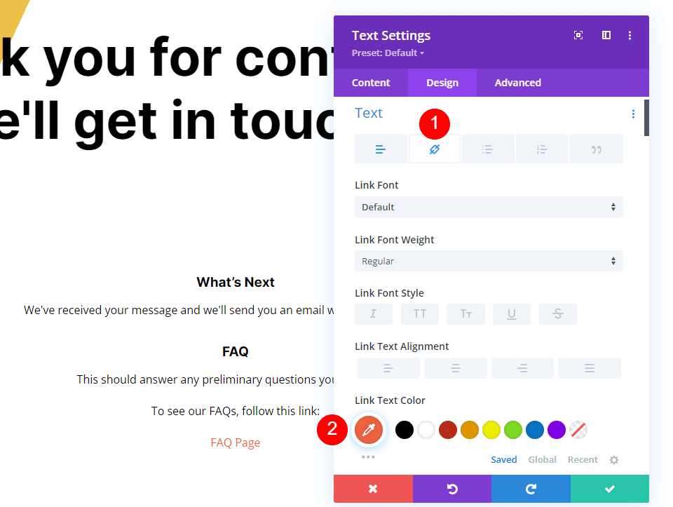 Create a Page with a Custom Message