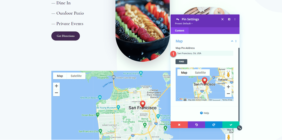 Divi Enlarge Map On Scroll With Scroll Effects Address