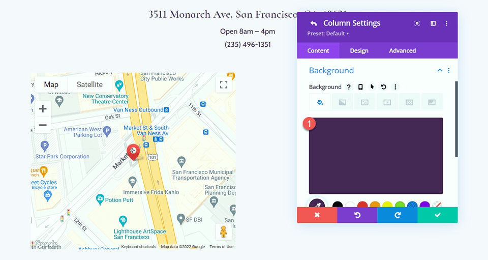 Divi Enlarge Map On Scroll With Scroll Effects Layout 2 Background