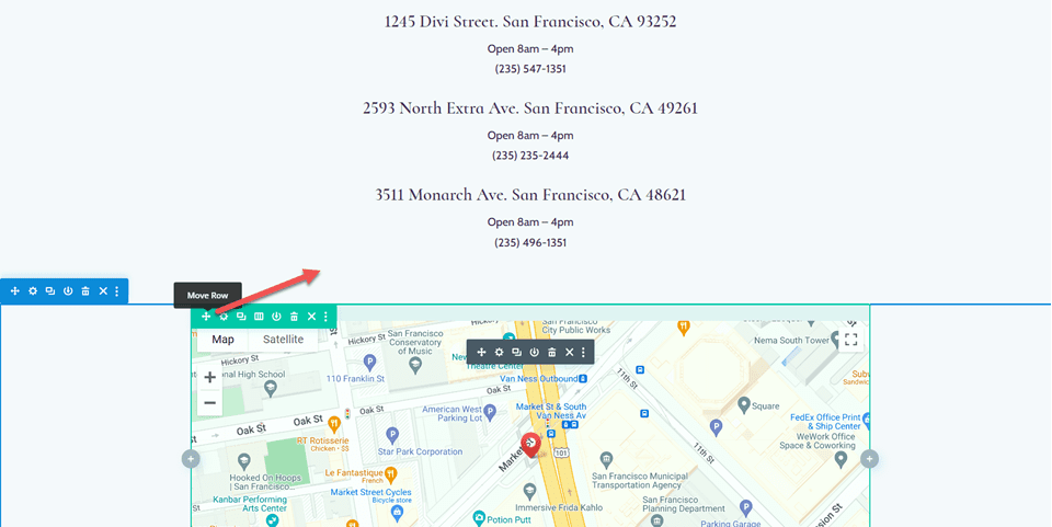 Divi Enlarge Map On Scroll With Scroll Effects Layout 2 Move Map