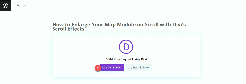 Divi Enlarge Map On Scroll With Scroll Effects Layout 2 Use Builder