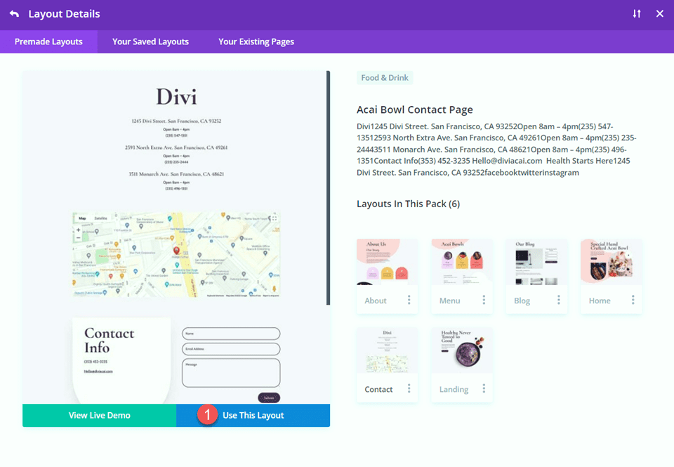 Divi Enlarge Map On Scroll With Scroll Effects Layout 2 Use Layout