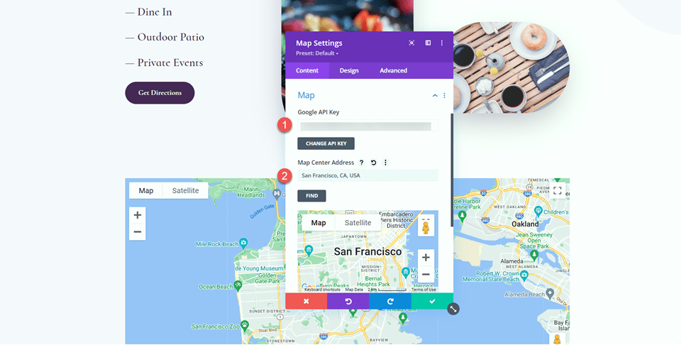 Divi Enlarge Map On Scroll With Scroll Effects Map API Address