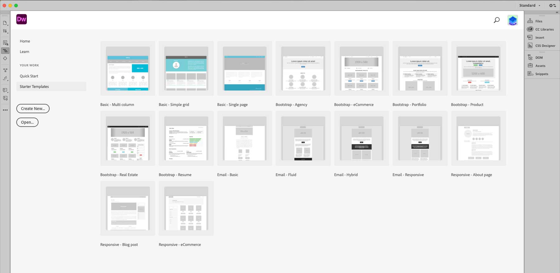 Dreamweaver templates