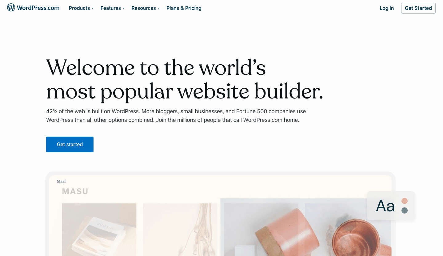 WordPress website builder