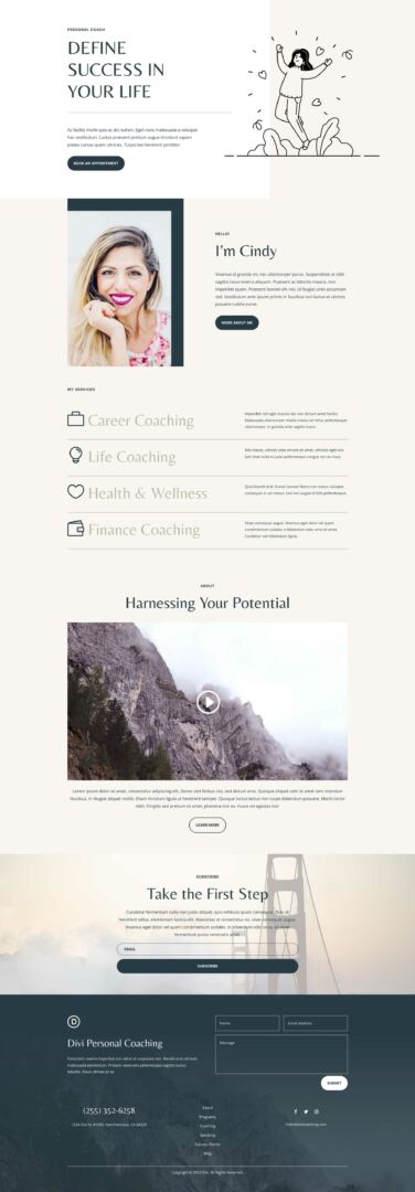 Coaching Layout Pack for Divi