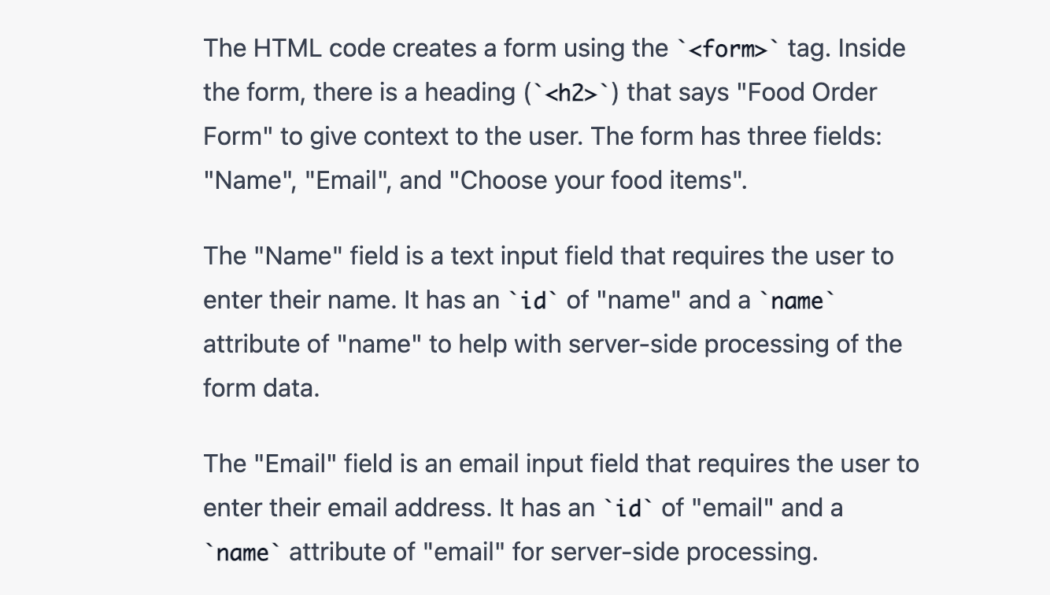 A documentation example.