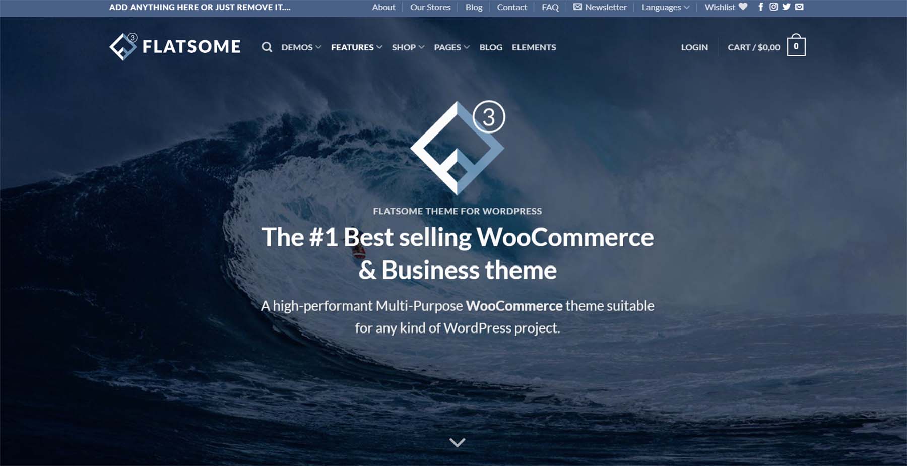 Flatsome Premium WordPress theme and one of the best Best Multipurpose WordPress Themes for eCommerce