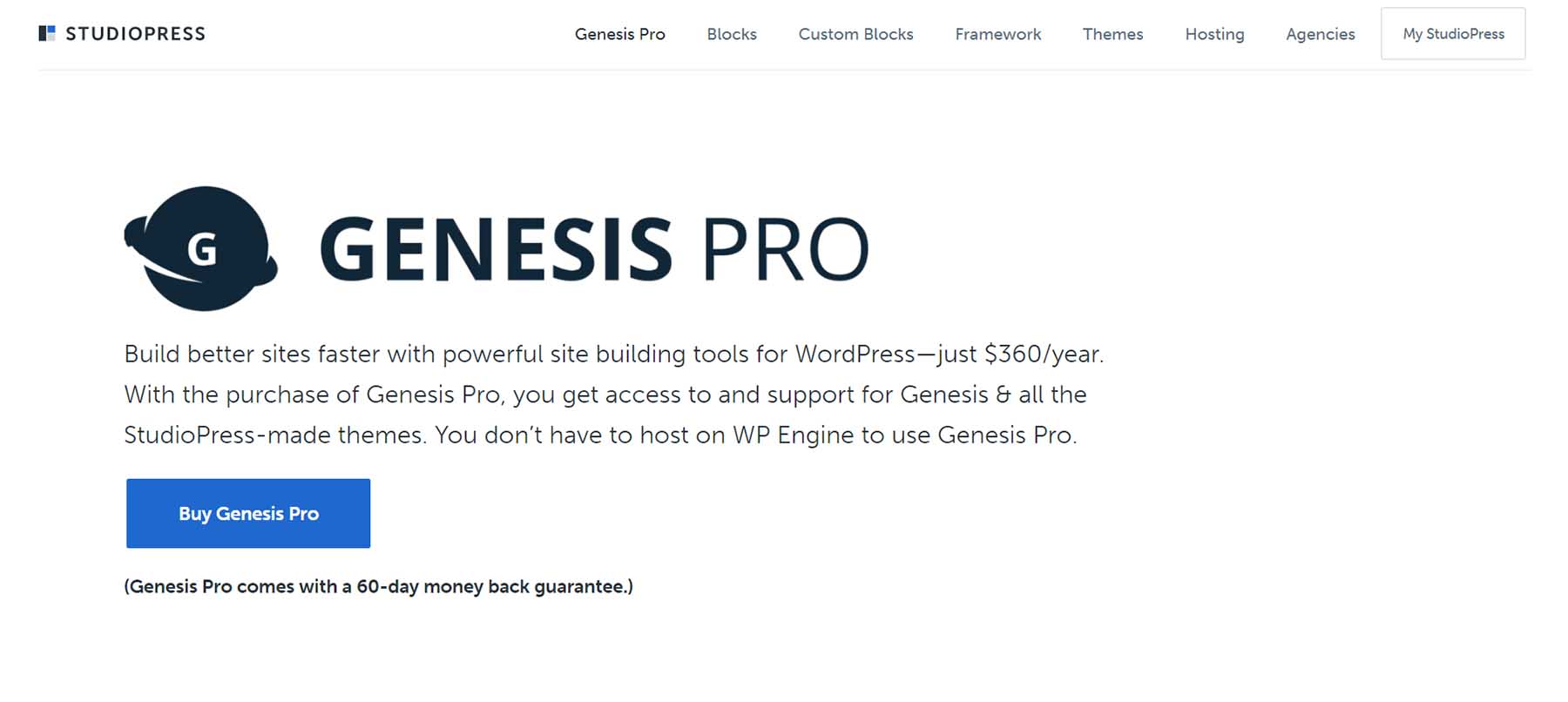 Genesis Pro by StudioPress