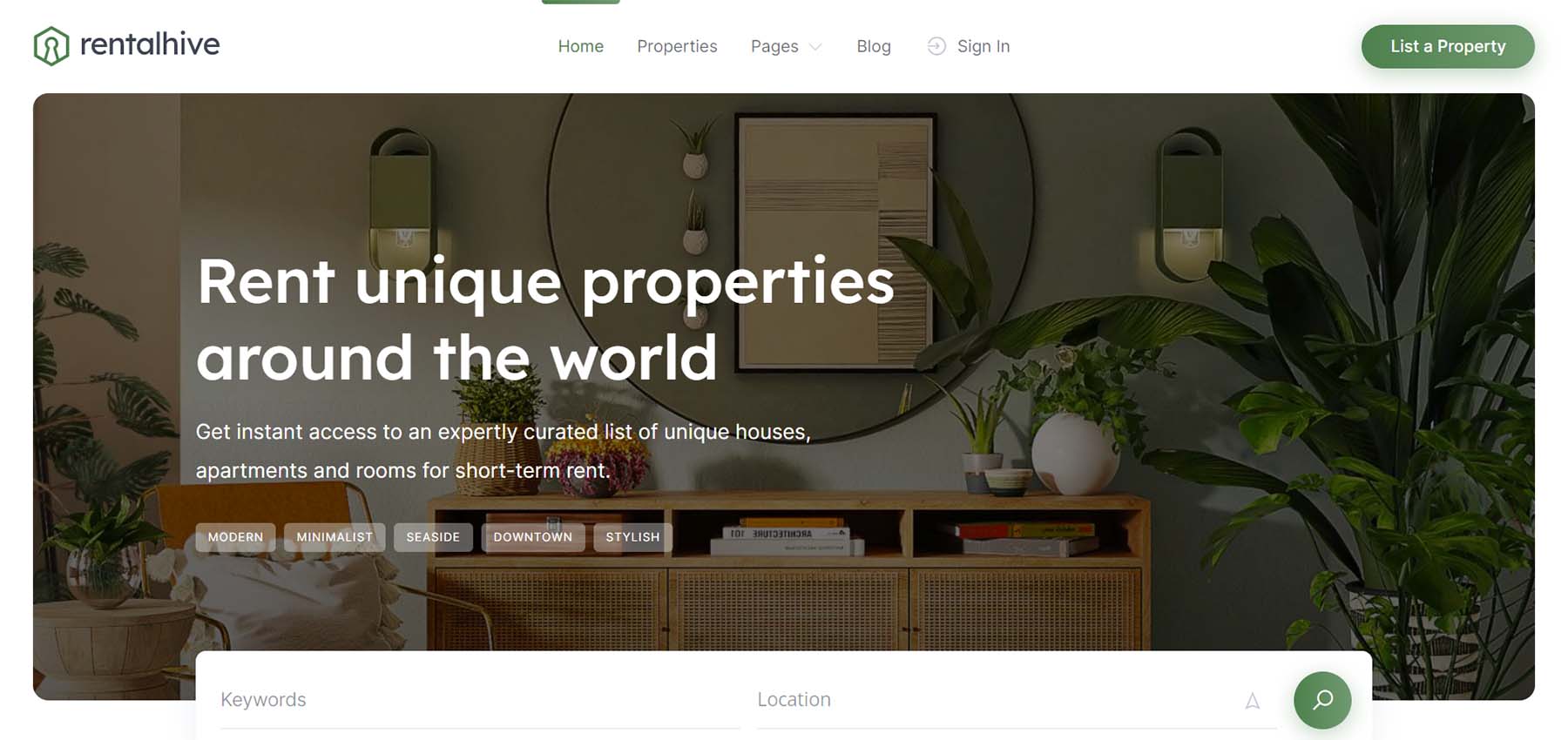 RentalHive Real Estate WordPress Theme