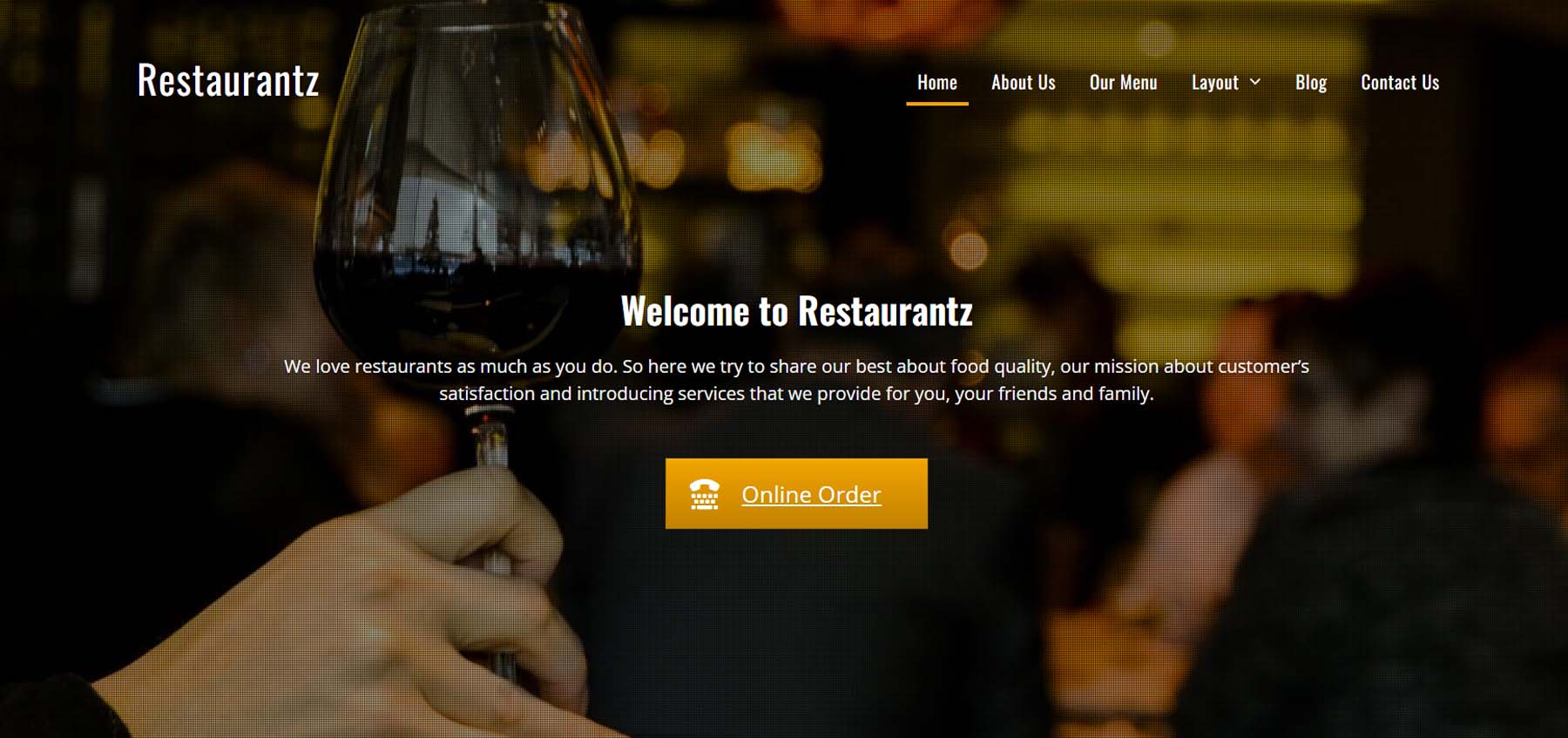 Restaurantz WordPress Restaurant Theme