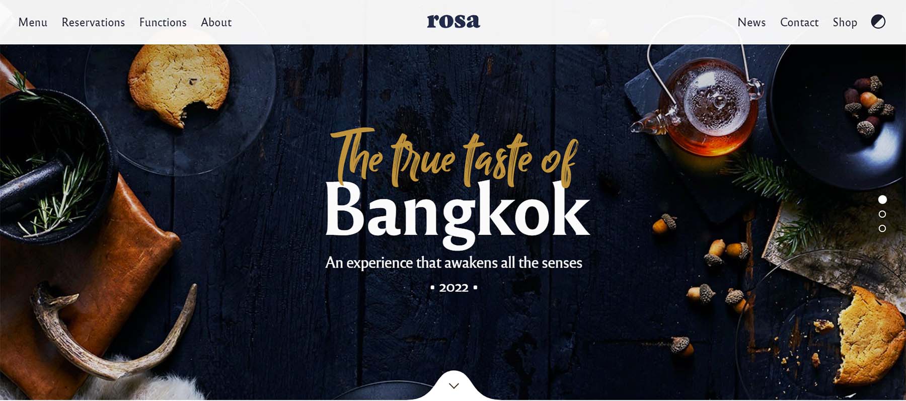 Rosa WordPress Restaurant Theme