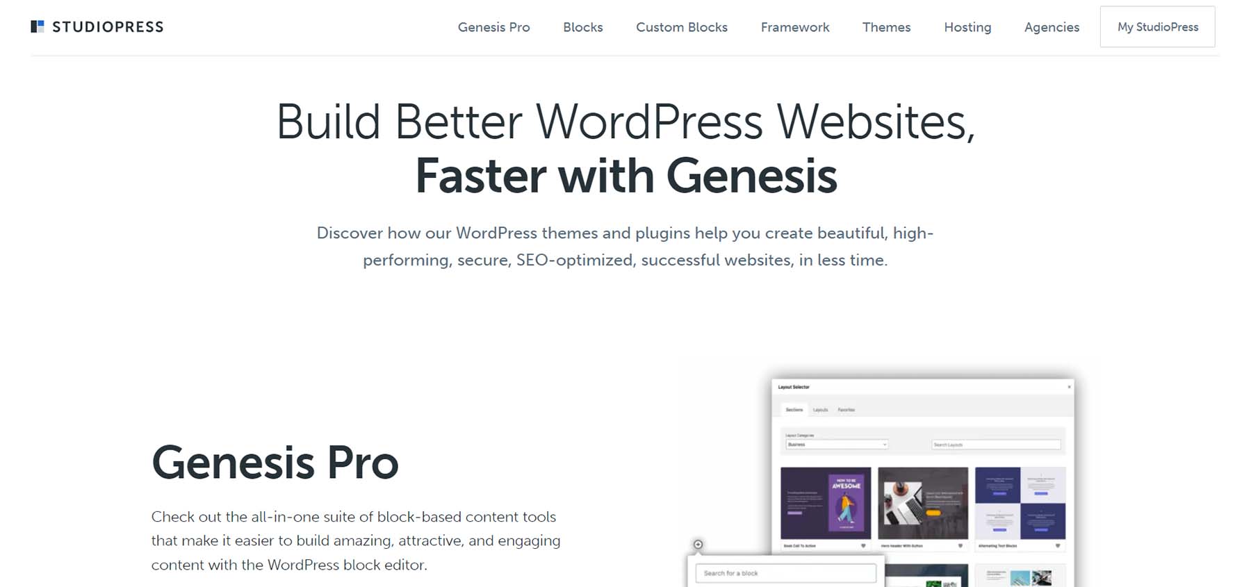 StudioPress and Genesis Pro