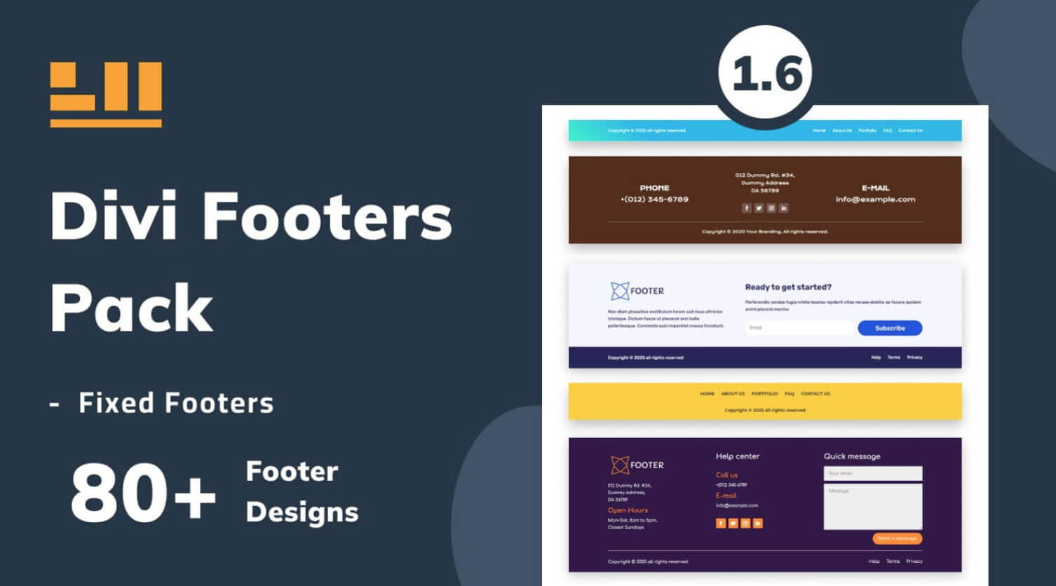 Where to Purchase Divi Footers Pack