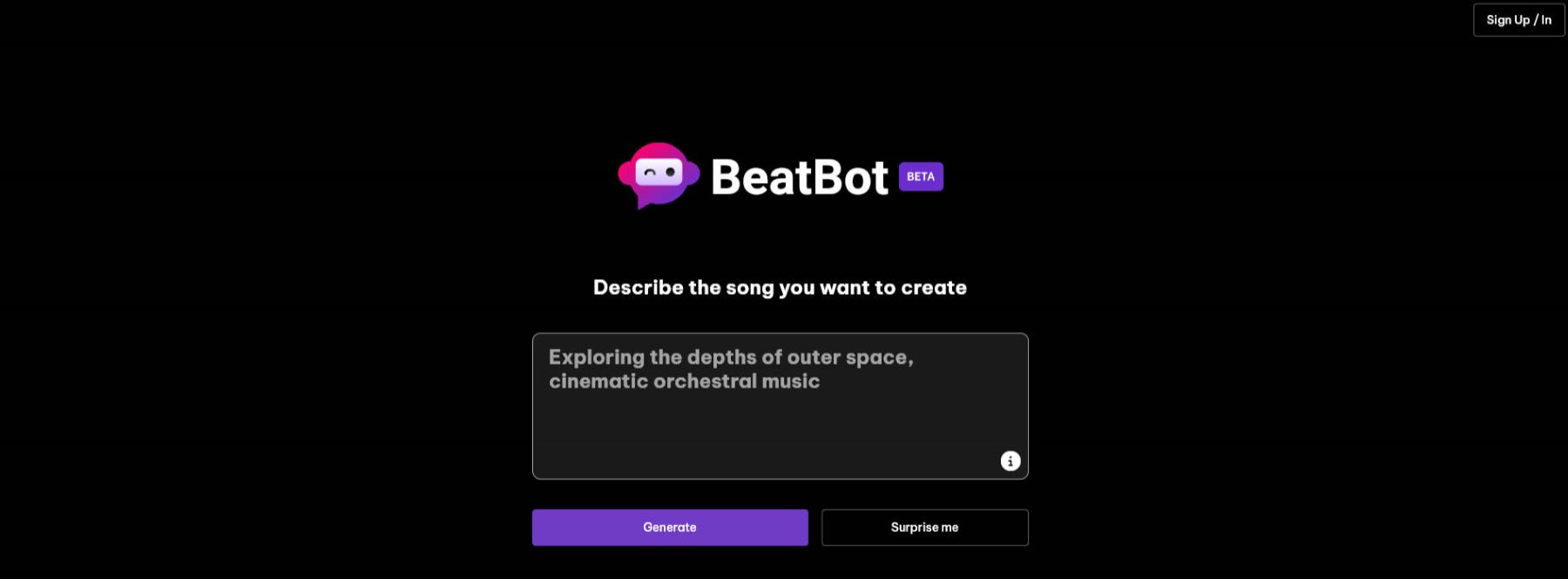 Beatbot - Homepage June 2023