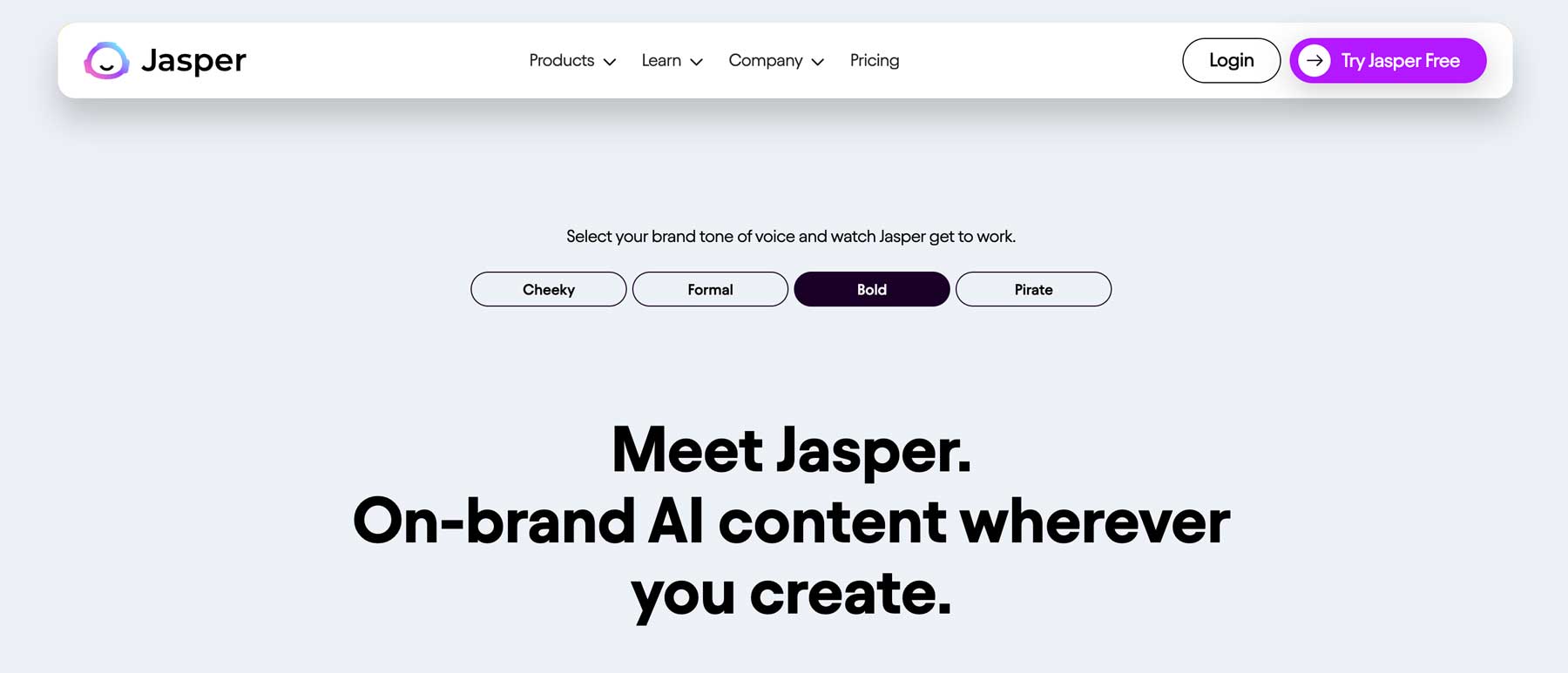 Jasper AI writing tool