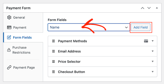 Adding WP Simple Pay fields to a subscription form