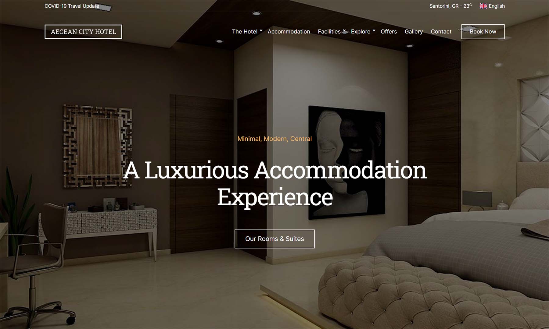 Aegean Resort is one of the best WordPress travel themes