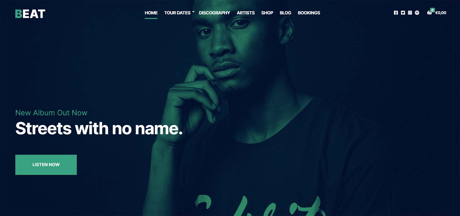 A WordPress Theme Tailored for DJs, Solo Performers, Bands