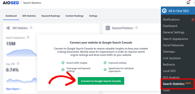 Connecy Google Search Console