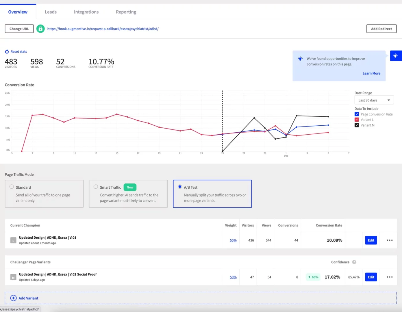 cta stats; Including social proof under their landing page CTA helped Augmentive increase their conversion rate by 68%.