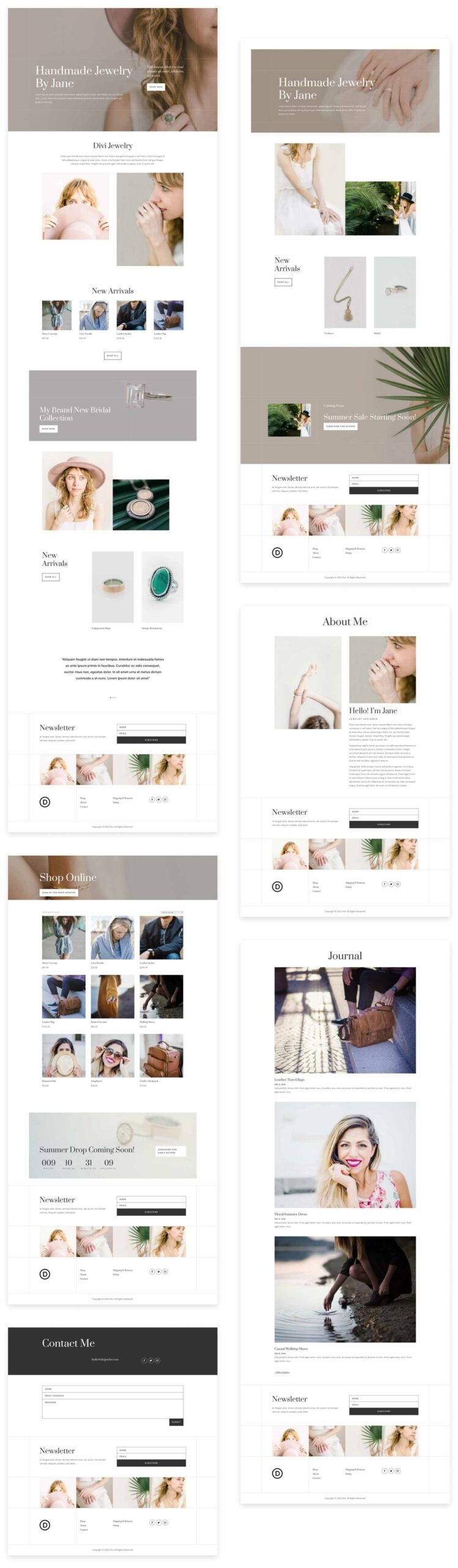 Jewelry Artist layout pack