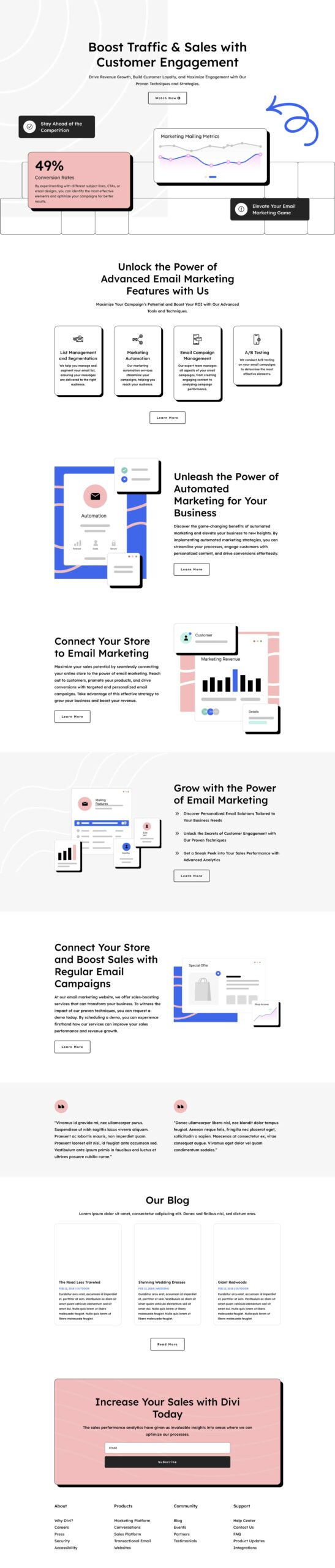 Email Marketing layout pack