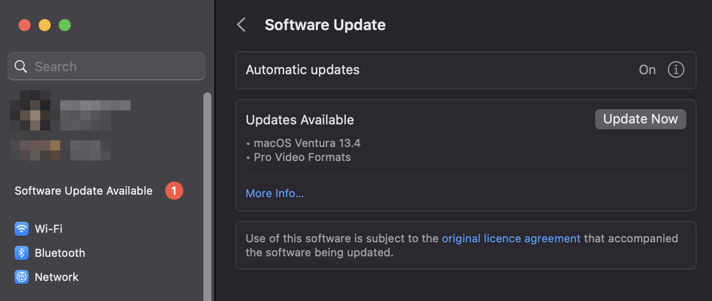 mac software update