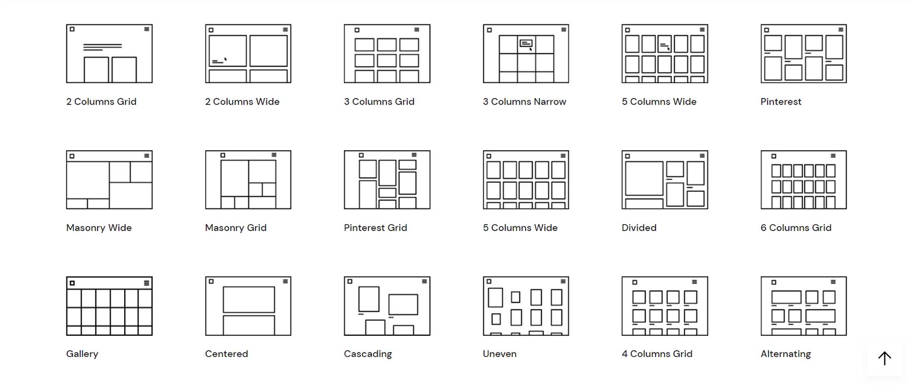 Qi portfolio layout templates