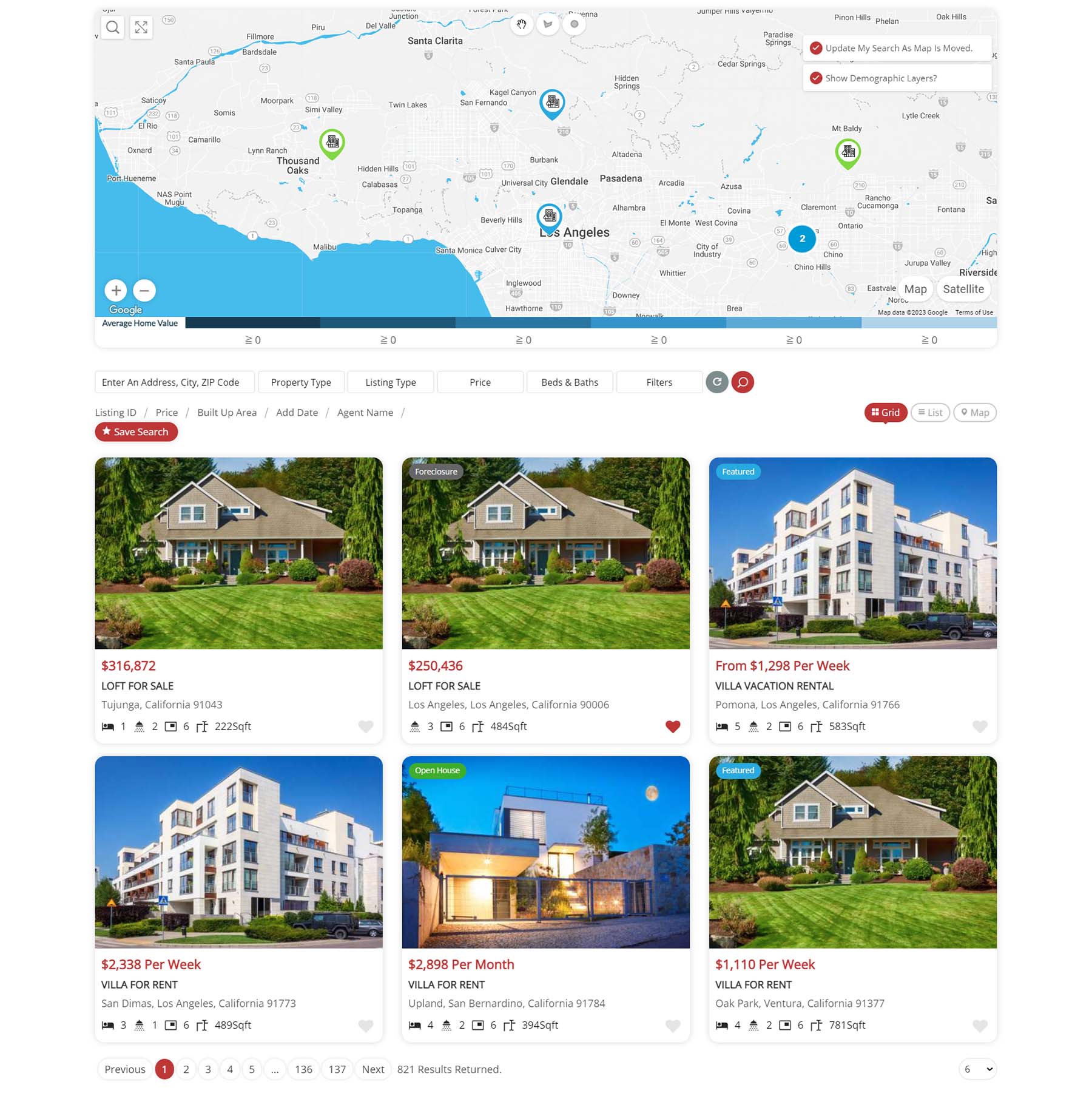 Realtyna Garnet properties listing