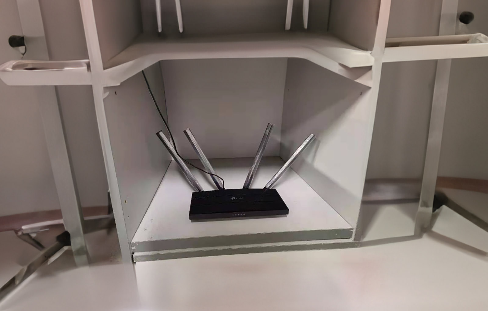 router in closet