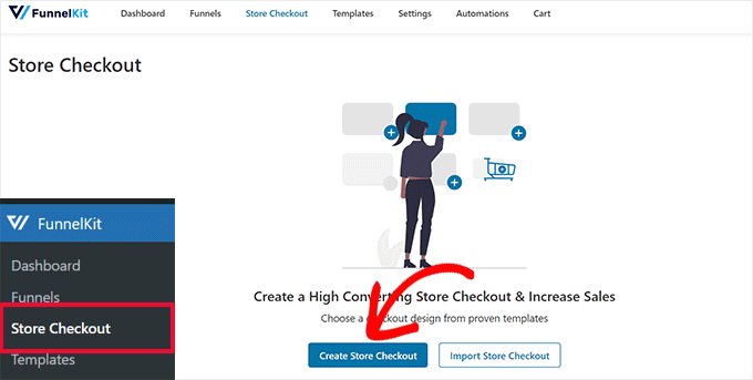Create a store checkout