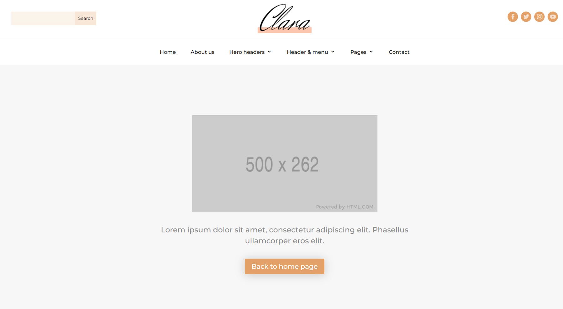 Clara Divi Child Theme 404