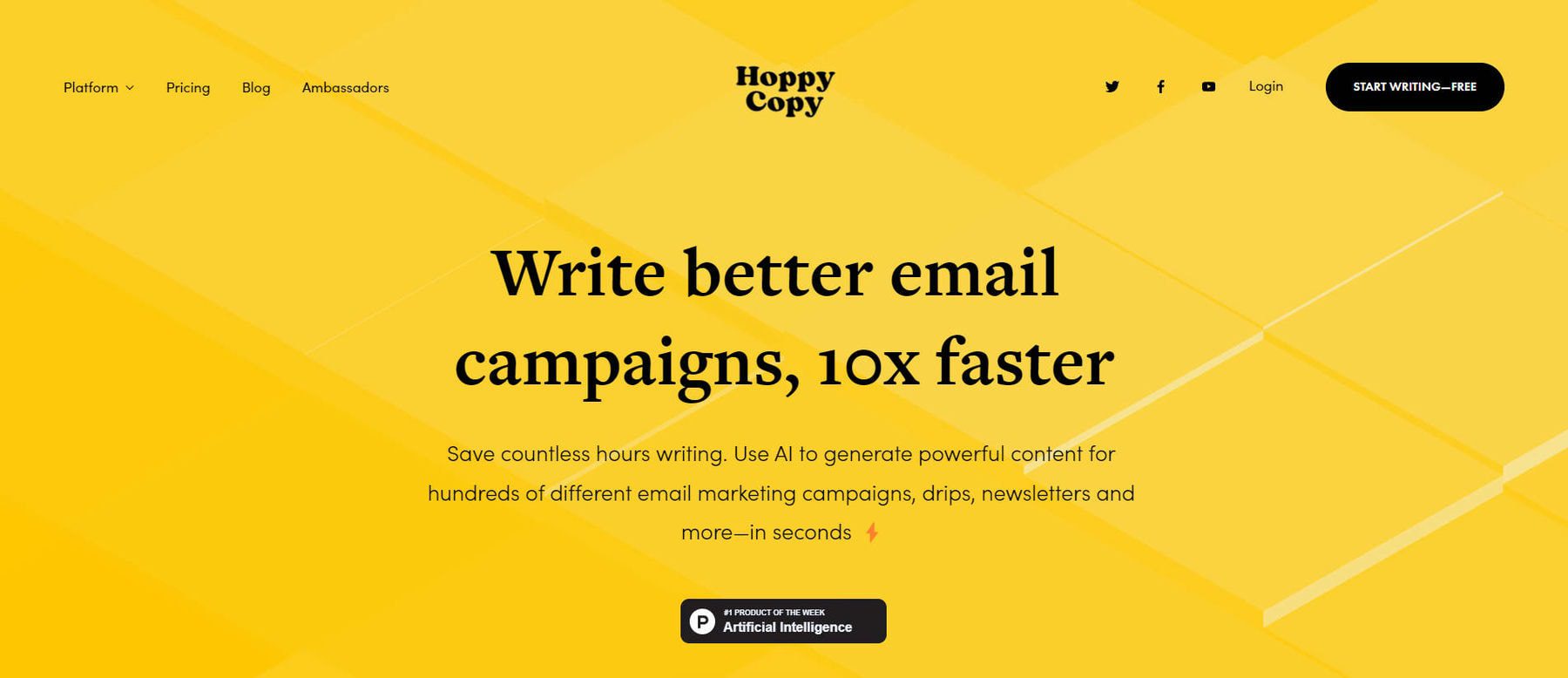 Hoppy Copy - Homepage July 2023