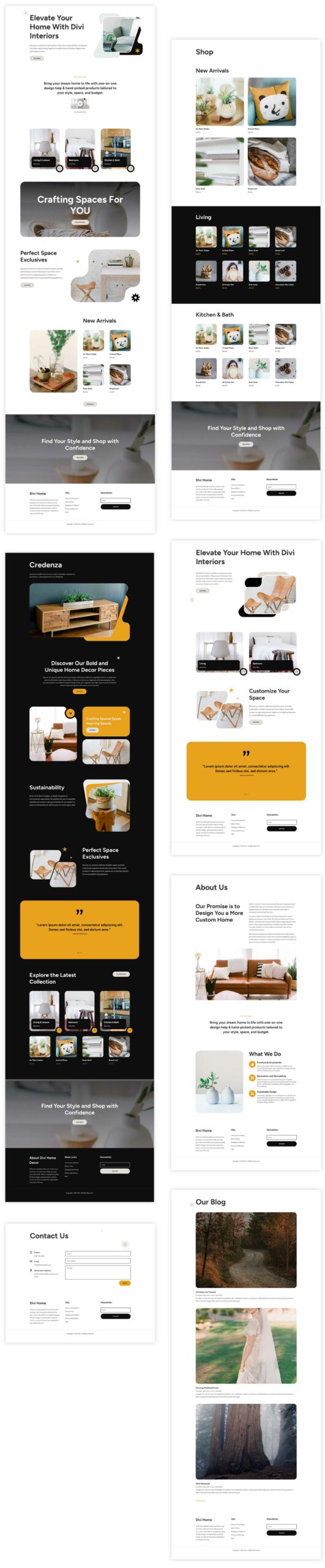 Home Decor layout pack