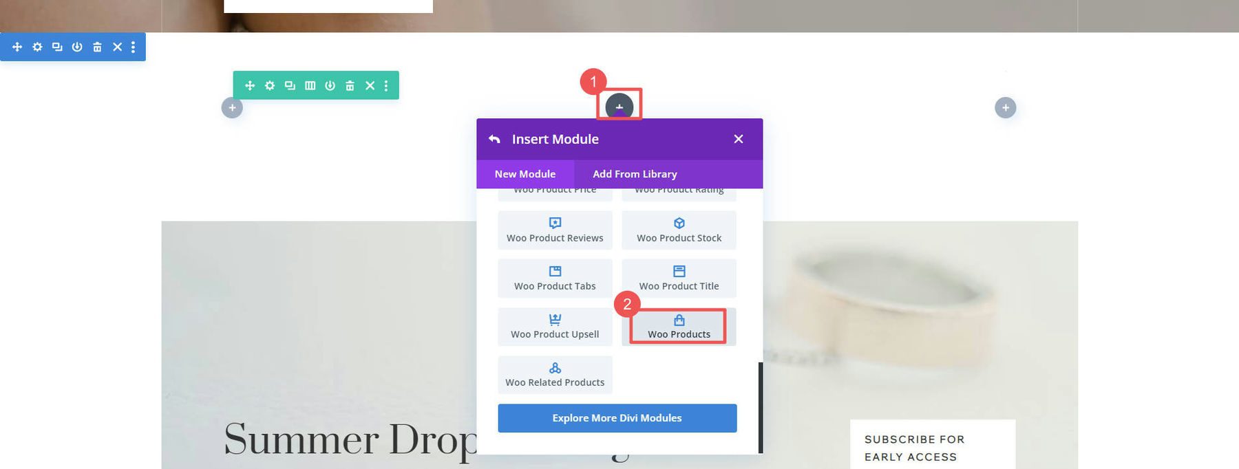 Product to Page with Divi - Steps 6-7