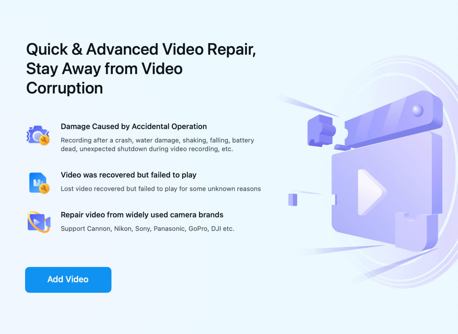 corrupted video repair