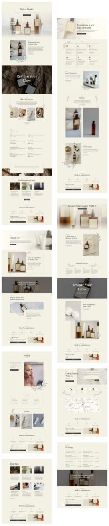 Esthetician layout pack