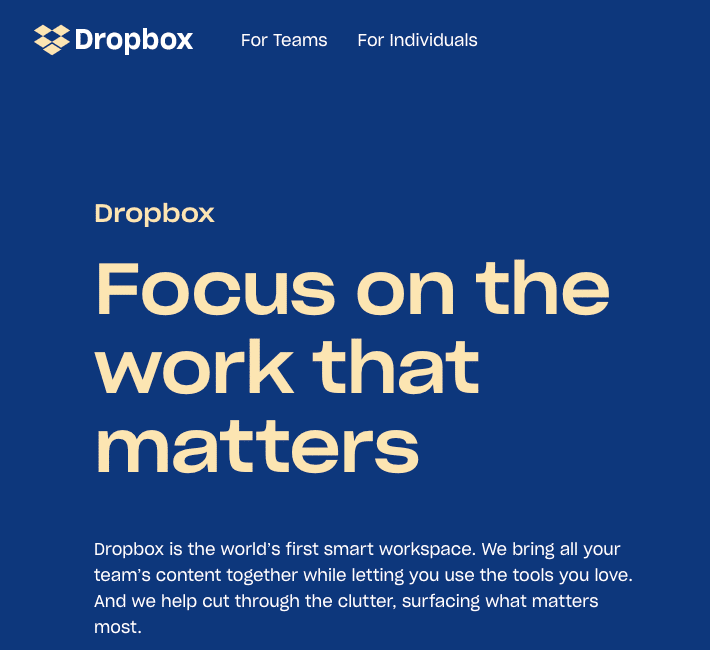 Dropbox uses a referral program to encourage more potential customers to sign up.