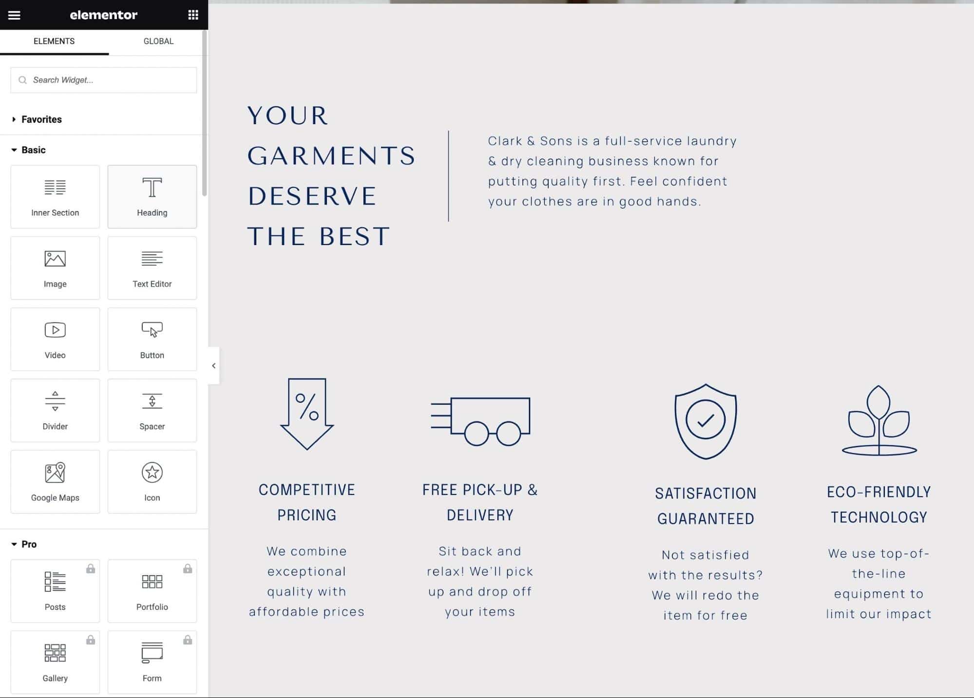 Categorization of Elementor vs Gutenberg. 