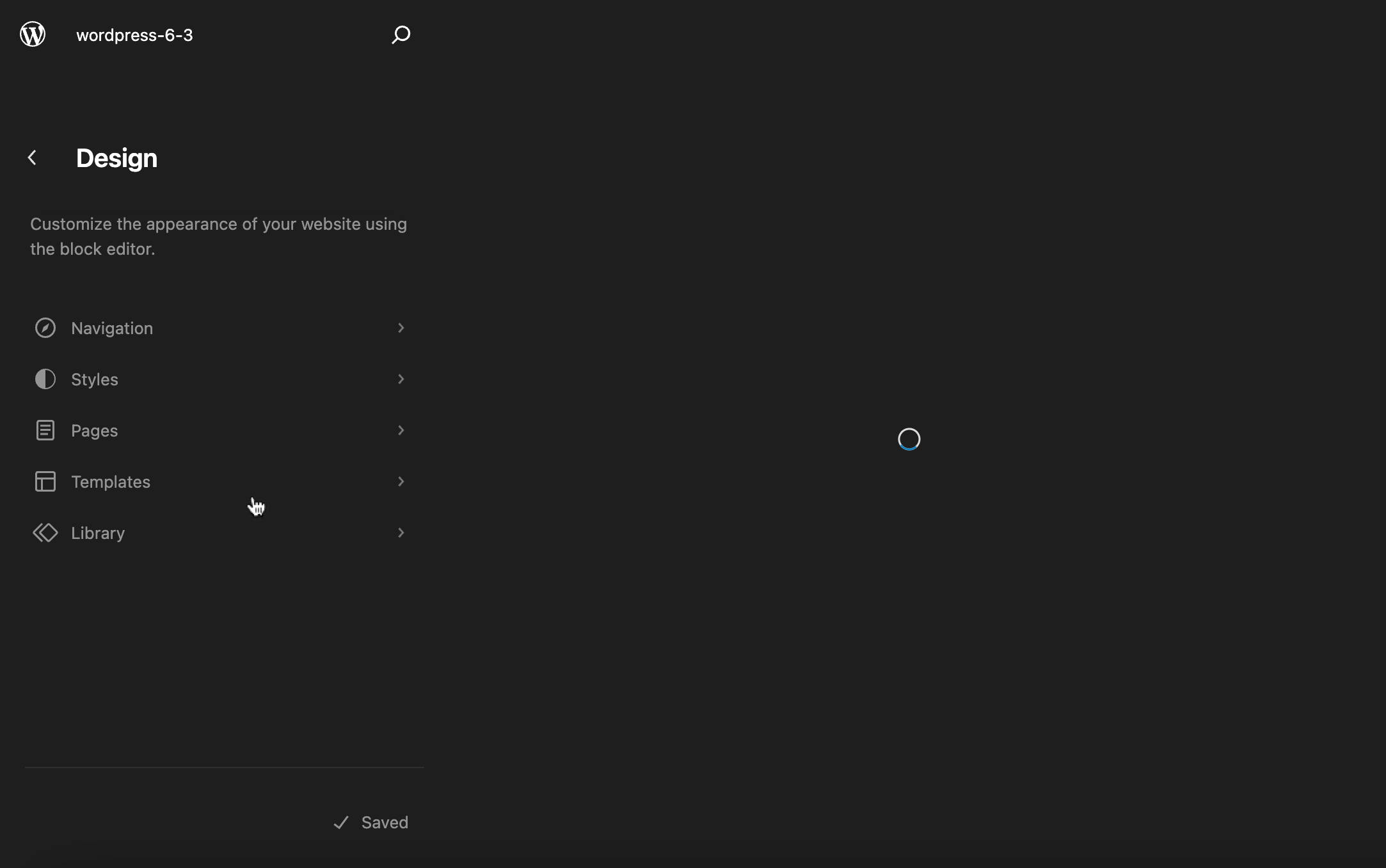 Now the user cannot interact with the editor until loading is completed