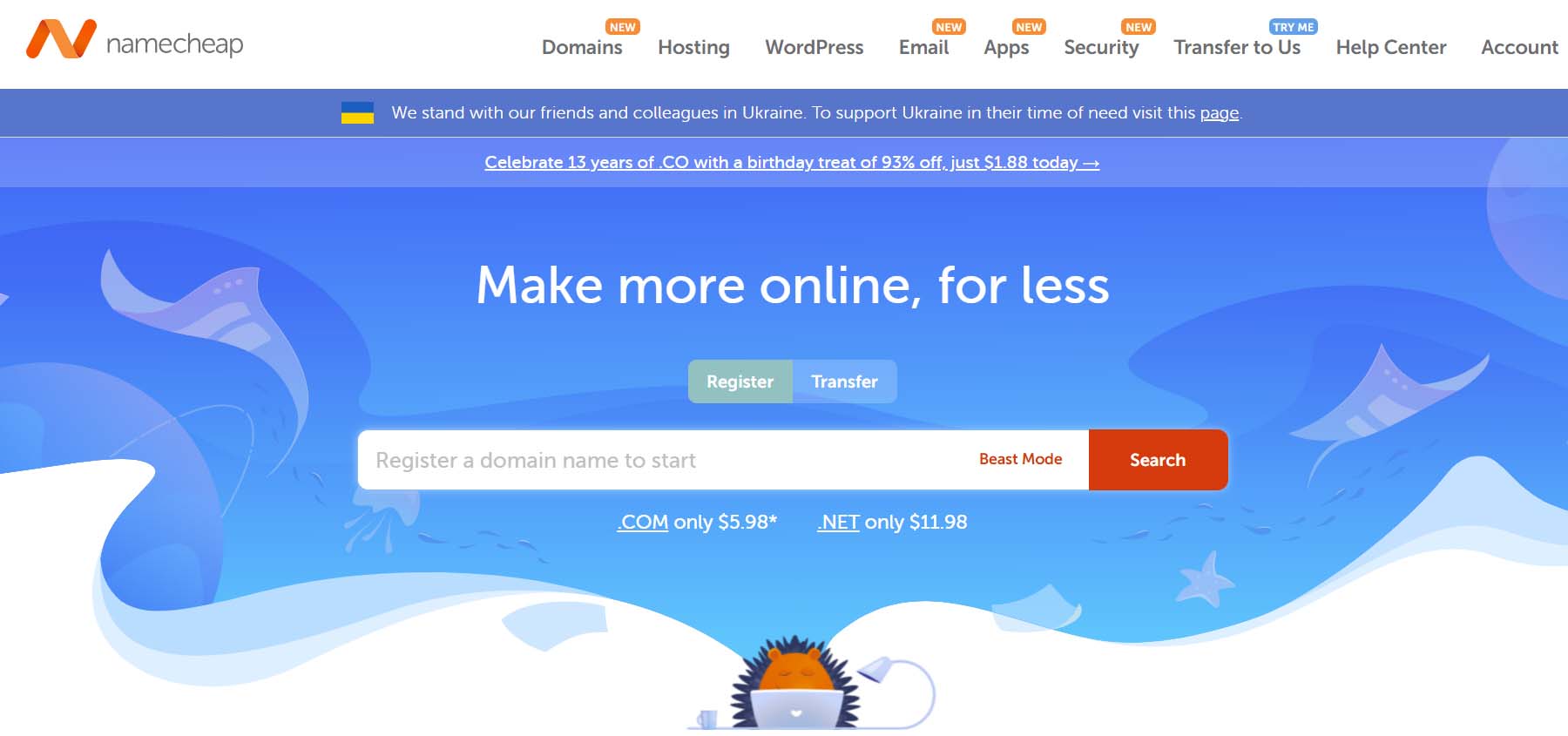 Namecheap, an affordable domain name provider