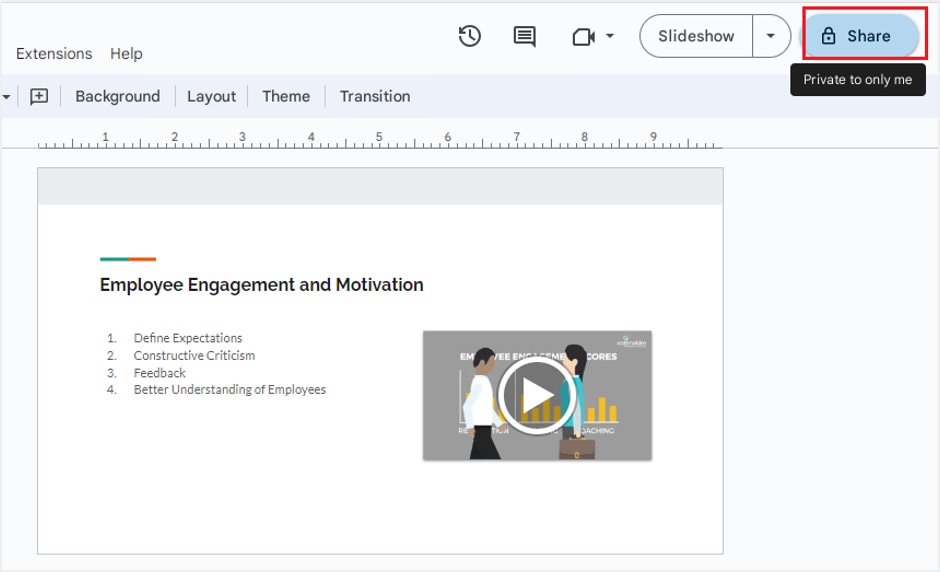 collaborate real time google slides