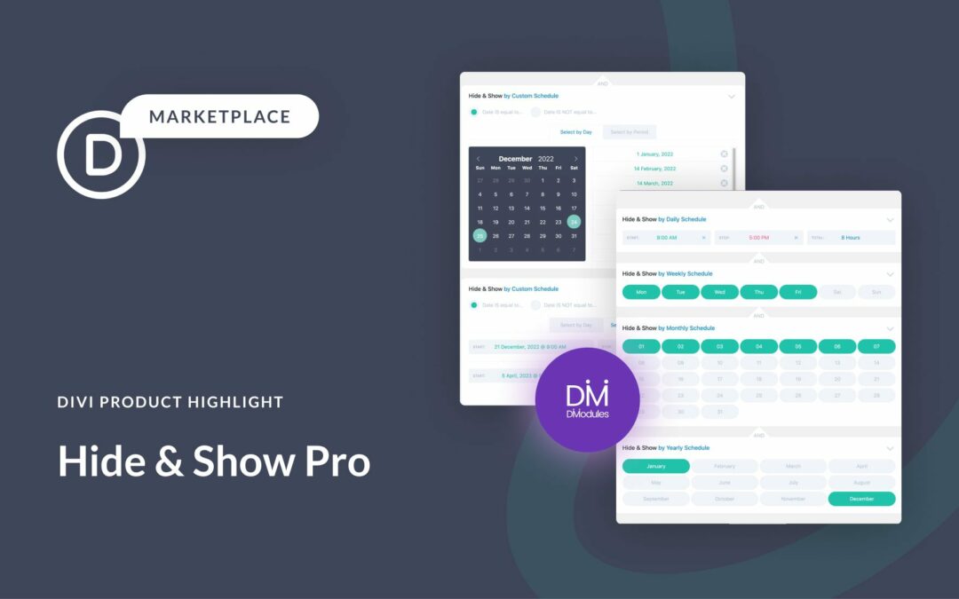 Divi Product Highlight: Hide & Show Pro