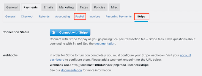 Adding a Stripe payment gateway to a stock photo website