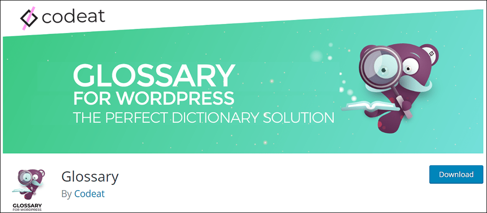 Glossary for WordPress