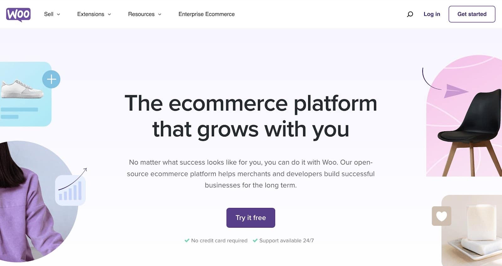 WooCommerce homepage. 