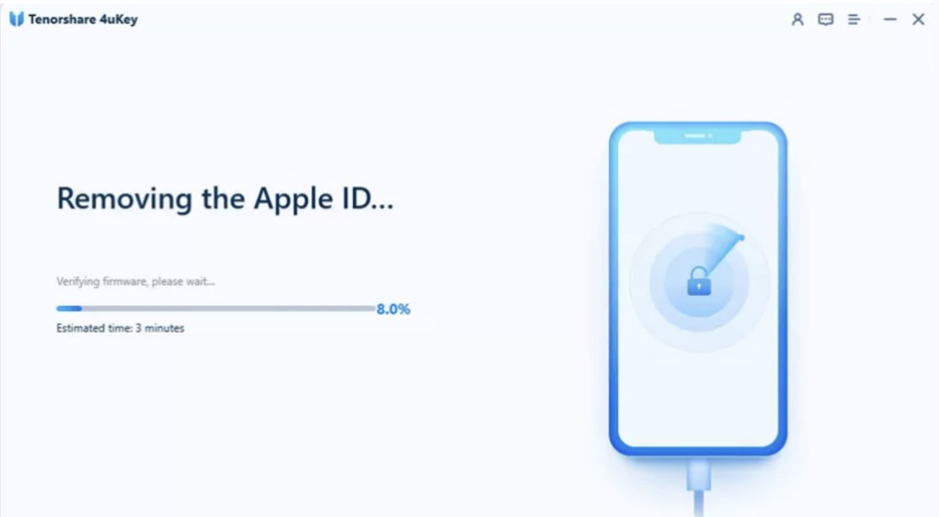 4uKey Firmware Download Completion