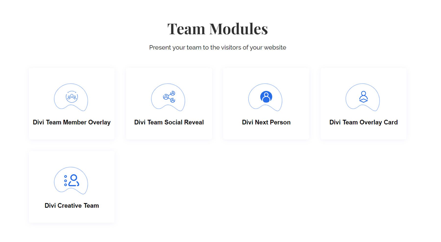 Divi Essential Team Modules