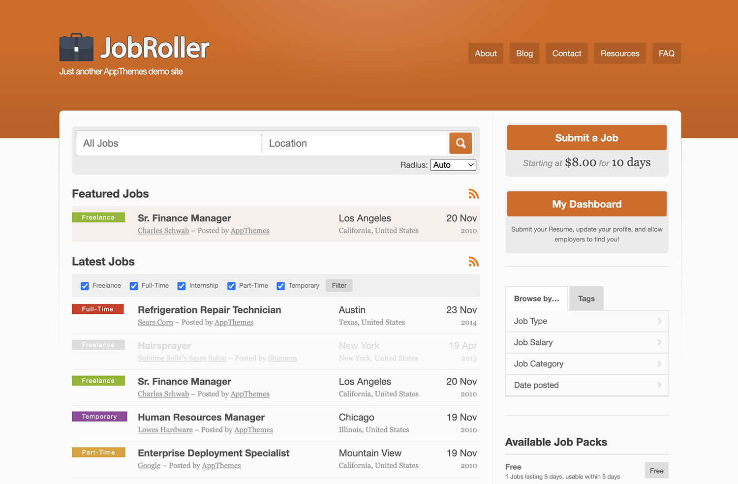 JobRoller WordPress Theme